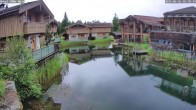 Archived image Webcam INNs HOLZ, Chalet Village Böhmerwald 09:00