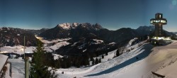 Archiv Foto Webcam Pillersee: Jakobskreuz Bergstation Buchensteinwand 23:00