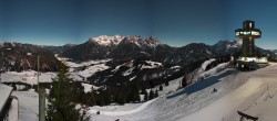 Archiv Foto Webcam Pillersee: Jakobskreuz Bergstation Buchensteinwand 01:00