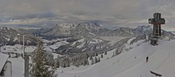 Archiv Foto Webcam Pillersee: Jakobskreuz Bergstation Buchensteinwand 09:00