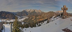 Archiv Foto Webcam Pillersee: Jakobskreuz Bergstation Buchensteinwand 15:00