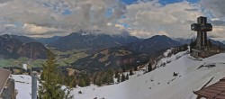 Archiv Foto Webcam Pillersee: Jakobskreuz Bergstation Buchensteinwand 15:00