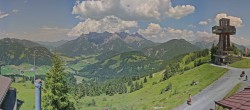 Archiv Foto Webcam Pillersee: Jakobskreuz Bergstation Buchensteinwand 13:00