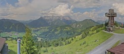 Archiv Foto Webcam Pillersee: Jakobskreuz Bergstation Buchensteinwand 15:00
