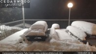 Archived image Webcam Falls Creek - Cedarwood Apartments 23:00