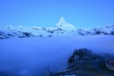 Archiv Foto Webcam Zermatt: Station Sunnega mit Blick aufs Matterhorn 03:00