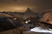 Archiv Foto Webcam Zermatt: Station Sunnega mit Blick aufs Matterhorn 23:00