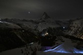 Archiv Foto Webcam Zermatt: Station Sunnega mit Blick aufs Matterhorn 23:00