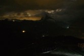 Archiv Foto Webcam Zermatt: Station Sunnega mit Blick aufs Matterhorn 23:00