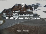 Archived image Webcam Obertauern - View Hotel Schneider 07:00