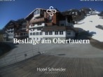Archived image Webcam Obertauern - View Hotel Schneider 07:00