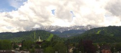 Archiv Foto Webcam Panoramakamera am Rathaus Garmisch 13:00