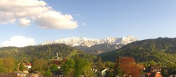 Archiv Foto Webcam Panoramakamera am Rathaus Garmisch 17:00