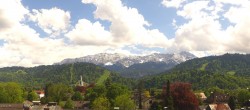 Archiv Foto Webcam Panoramakamera am Rathaus Garmisch 13:00