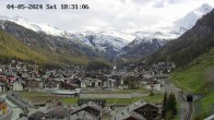 Archiv Foto Webcam Zermatt: Blick über das Dorf von Spiss 17:00