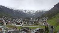 Archiv Foto Webcam Zermatt: Blick über das Dorf von Spiss 07:00