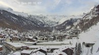 Archiv Foto Webcam Zermatt: Blick über das Dorf von Spiss 07:00