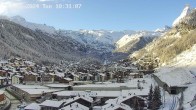 Archiv Foto Webcam Zermatt: Blick über das Dorf von Spiss 10:00