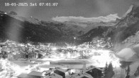 Archiv Foto Webcam Zermatt: Blick über das Dorf von Spiss 06:00