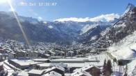 Archiv Foto Webcam Zermatt: Blick über das Dorf von Spiss 11:00