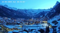 Archiv Foto Webcam Zermatt: Blick über das Dorf von Spiss 17:00