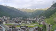 Archiv Foto Webcam Zermatt: Blick über das Dorf von Spiss 05:00