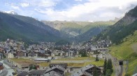 Archiv Foto Webcam Zermatt: Blick über das Dorf von Spiss 07:00