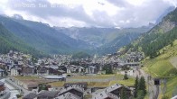 Archiv Foto Webcam Zermatt: Blick über das Dorf von Spiss 11:00