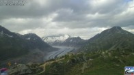 Archiv Foto Webcam Aletsch Arena: Aletschgletscher - Moosfluh 19:00