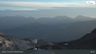 Archiv Foto Webcam Davos: Parsenn Weissfluhjoch (Blick Schifer) 05:00