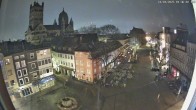 Archived image Webcam Neuss: View at the Quirinus Church 23:00