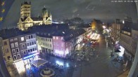 Archiv Foto Webcam Marktplatz Neuss - Quirinus Münster 19:00