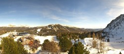 Archiv Foto Webcam Panoramablick Turracher Höhe: Panoramabahn und Nocky Flitzer 13:00