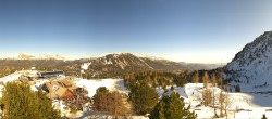 Archiv Foto Webcam Panoramablick Turracher Höhe: Panoramabahn und Nocky Flitzer 13:00