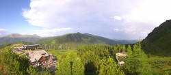 Archiv Foto Webcam Panoramablick Turracher Höhe: Panoramabahn und Nocky Flitzer 17:00