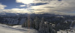 Archiv Foto Webcam Panoramablick Skigebiet Grasgehren 06:00