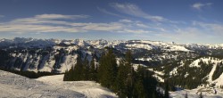 Archiv Foto Webcam Panoramablick Skigebiet Grasgehren 08:00