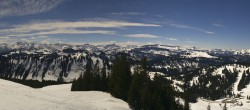 Archiv Foto Webcam Panoramablick Skigebiet Grasgehren 12:00