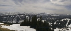 Archiv Foto Webcam Panoramablick Skigebiet Grasgehren 13:00