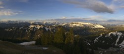 Archived image Webcam Grasgehren: Panoramic view over the ski resort 05:00