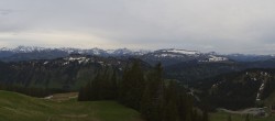 Archiv Foto Webcam Panoramablick Skigebiet Grasgehren 19:00