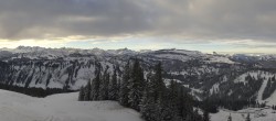 Archiv Foto Webcam Panoramablick Skigebiet Grasgehren 08:00