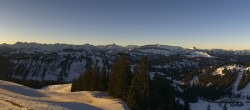 Archiv Foto Webcam Panoramablick Skigebiet Grasgehren 07:00