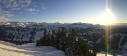 Archived image Webcam Grasgehren: Panoramic view over the ski resort 15:00