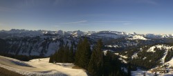 Archived image Webcam Grasgehren: Panoramic view over the ski resort 07:00