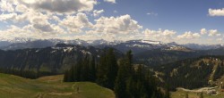 Archived image Webcam Grasgehren: Panoramic view over the ski resort 11:00