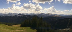 Archived image Webcam Grasgehren: Panoramic view over the ski resort 13:00