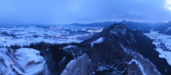 Archiv Foto Webcam Pfronten: Blick von der Burgruine Falkenstein 06:00