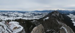 Archiv Foto Webcam Pfronten: Blick von der Burgruine Falkenstein 09:00