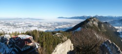 Archiv Foto Webcam Pfronten: Blick von der Burgruine Falkenstein 13:00